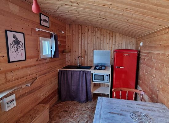 espace cuisine tiny house cocon oléron